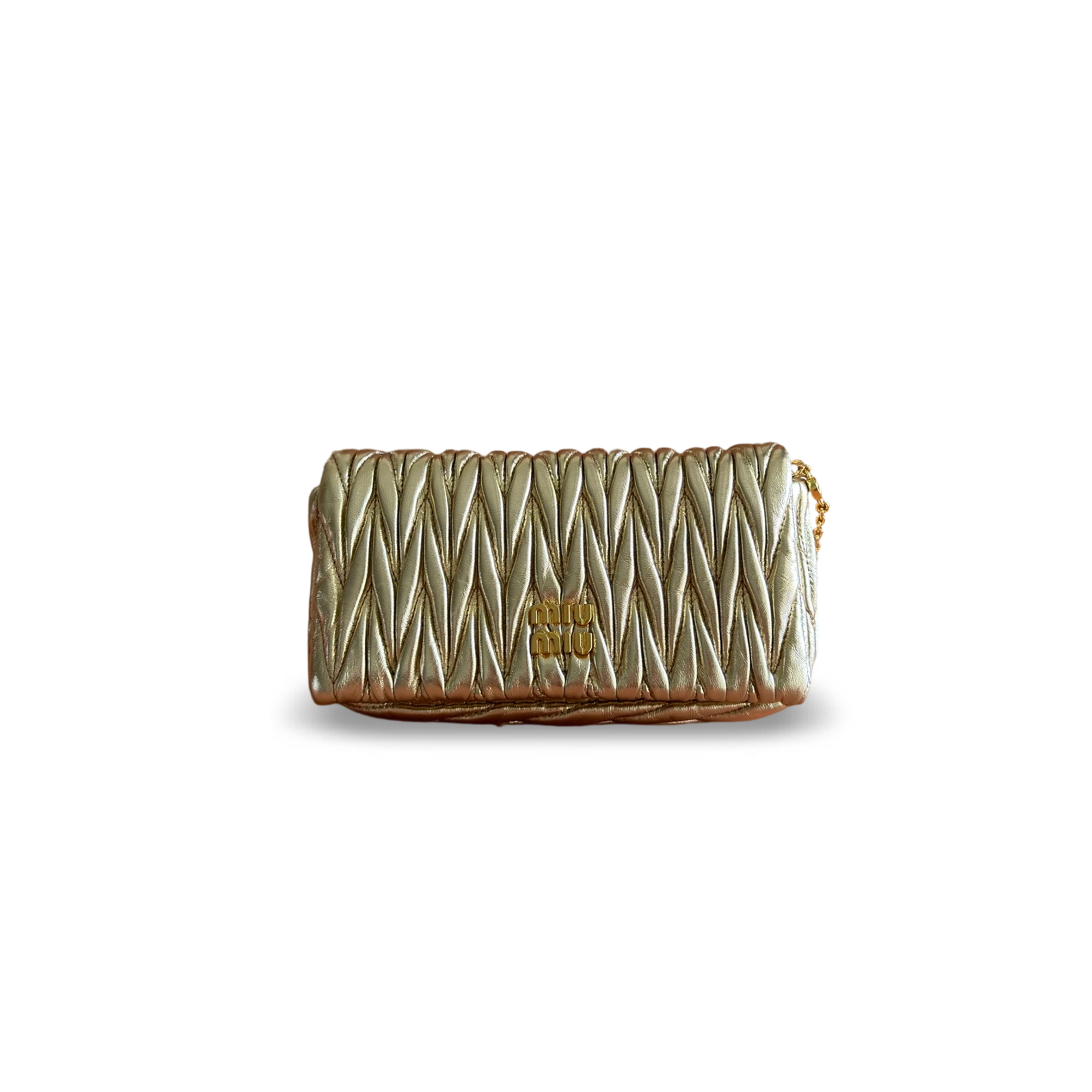 MIU MIU MATELASSÉ NAPPA LEATHER MINI-BAG (18*9.5*4cm)
